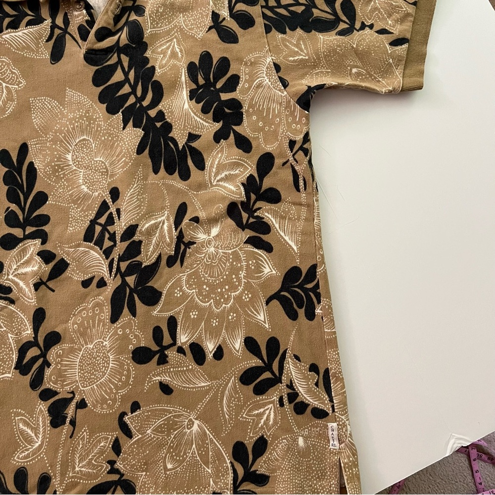 Vintage Chaps Ralph Lauren Collared T Shirt‎ Size L Floral Pattern 100% Cotton - Picture 7 of 10